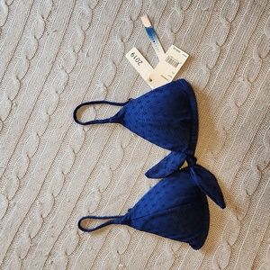 Lucky Brand String Bikini top XS Navy Blue ☆ NWT.    Sexy!!